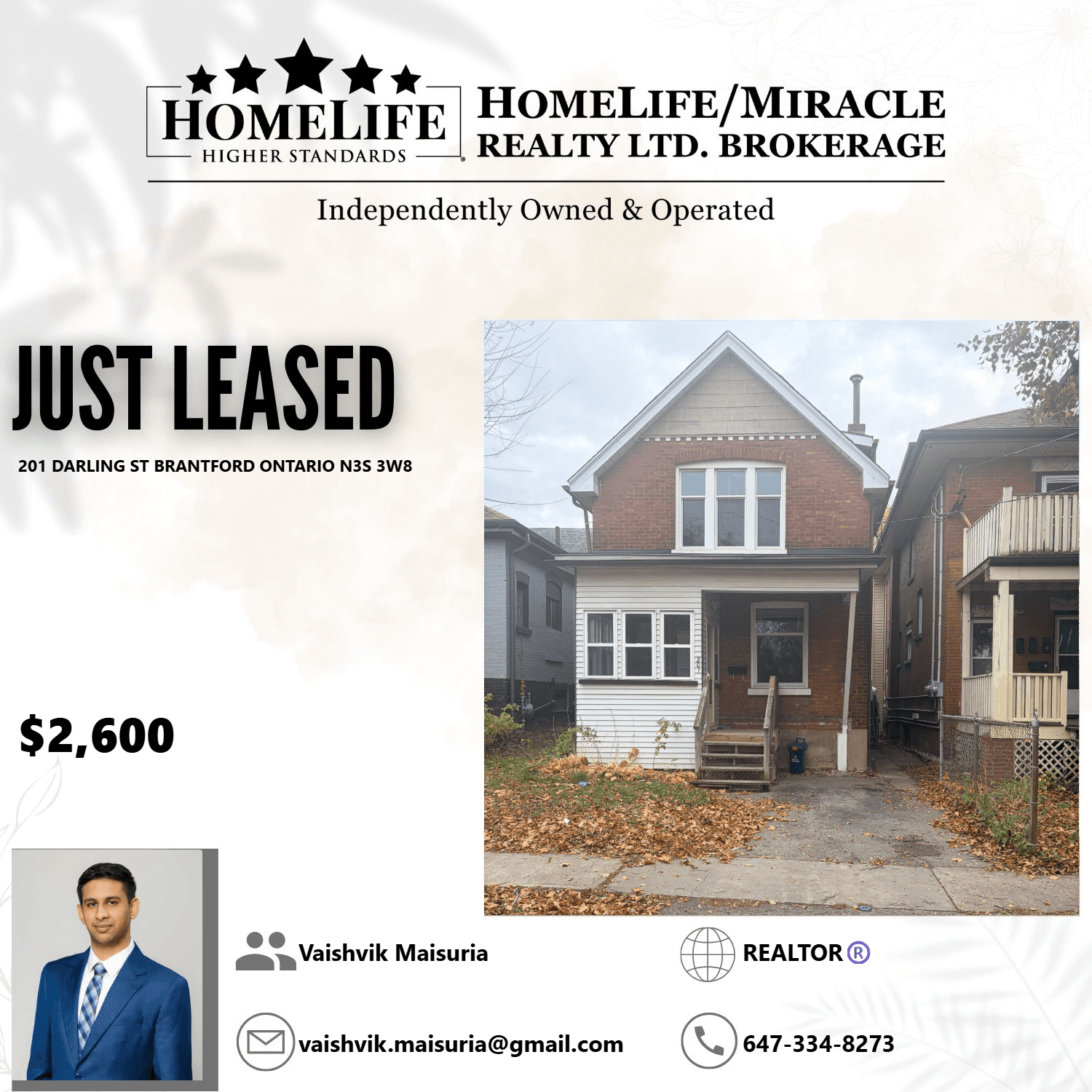 Charming Brick Home at 201 Darling St